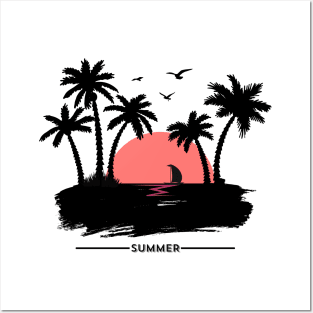 Summer. Tropical Paradise design Posters and Art